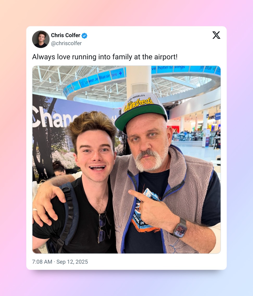 Chris Colfer and Mike O'Malley