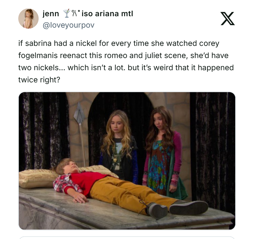 Sabrina Carpenter, Rowan Blanchard, and Corey Fogelmanis
