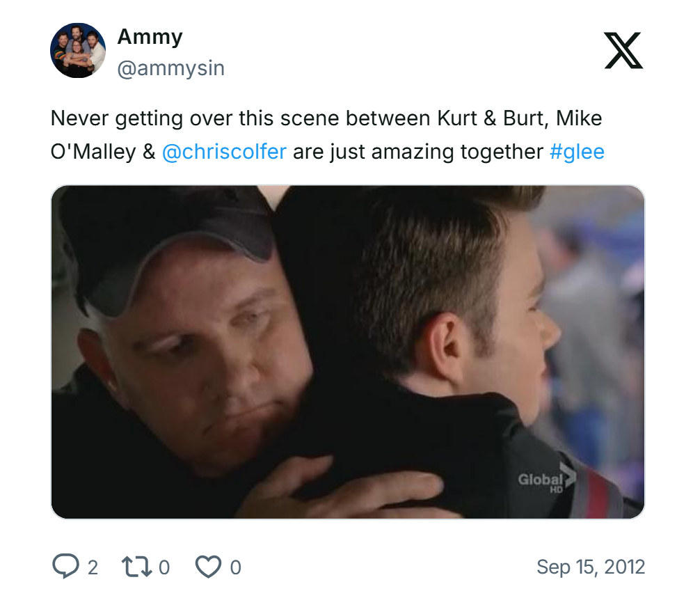 Mike O'Malley and Chris Colfer