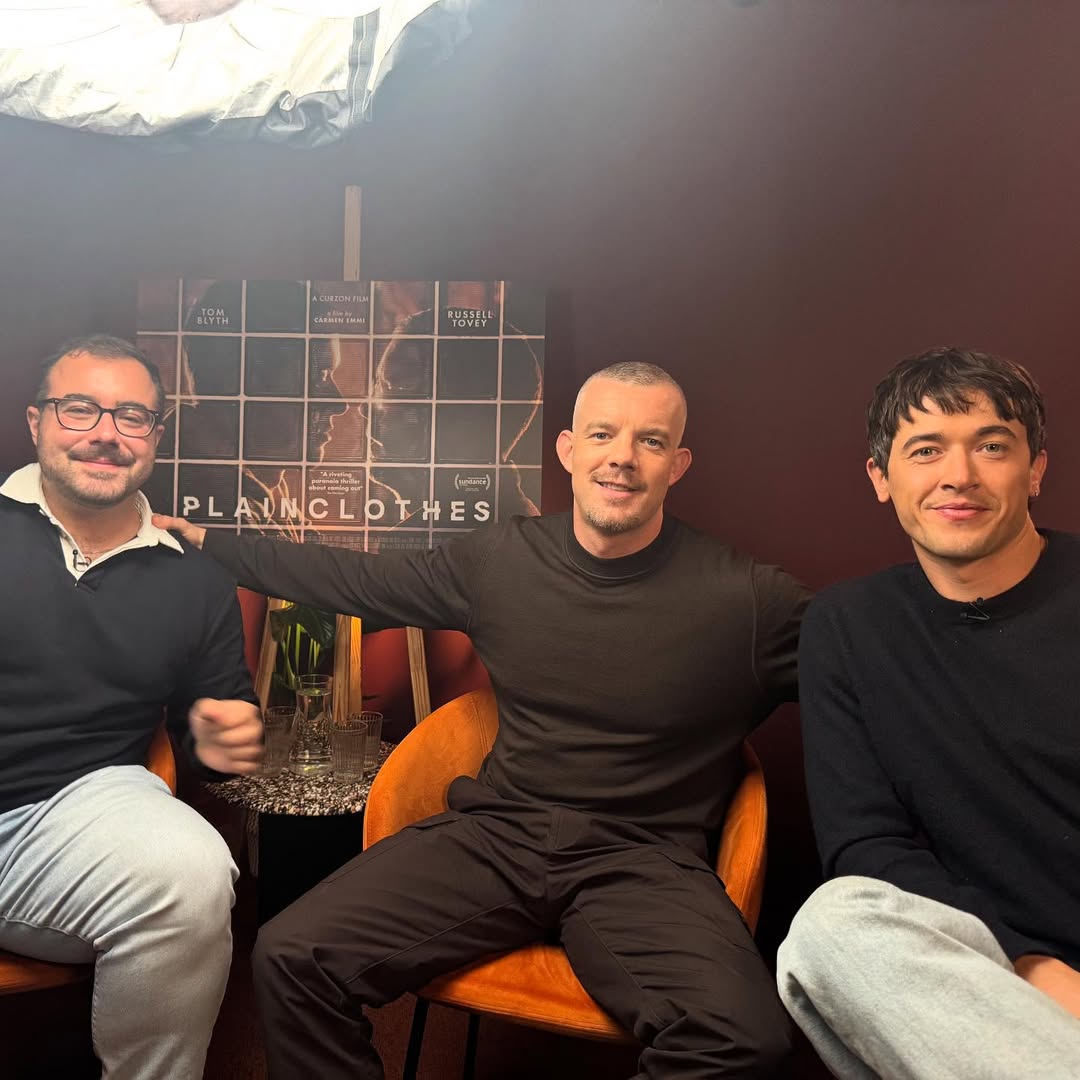 Carmen Emmi, Russell Tovey, and Tom Blyth