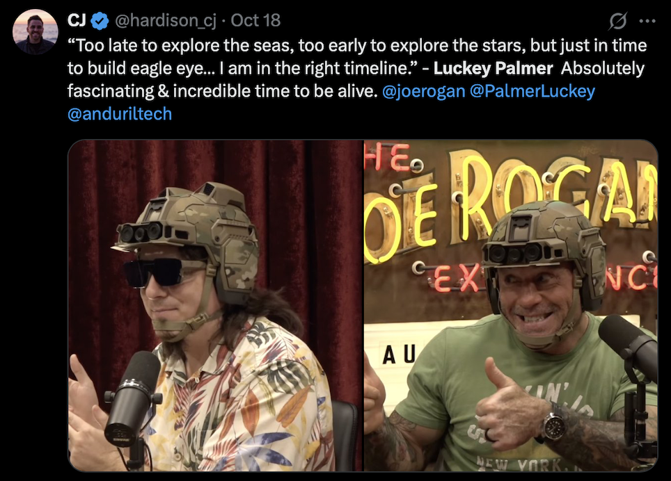 joe rogan palmer luckey