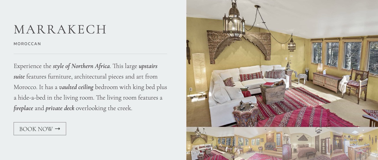 Ashland Creek Inn Marrakesh Suite