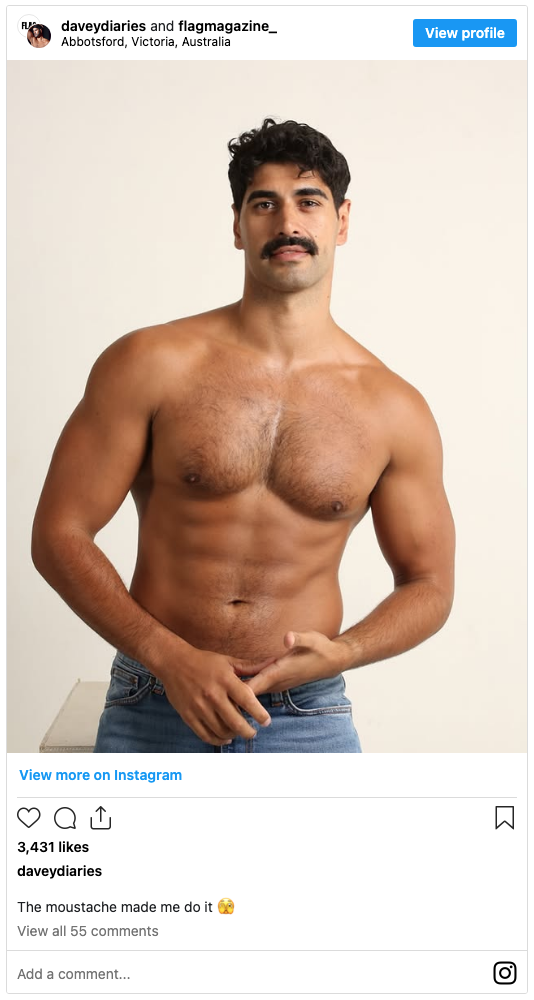 David Mann had us with the 'stache'