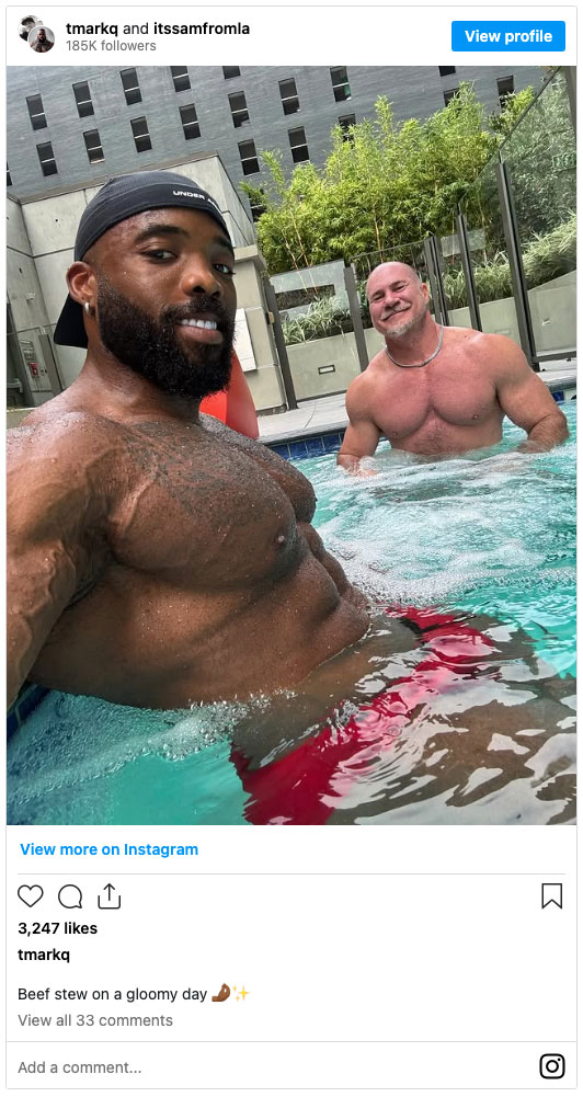 Thai and Sam brightened a gloomy day with some beef stew