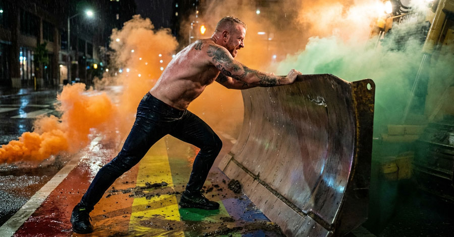 DJ Bill Bennett in "Upside Down World"