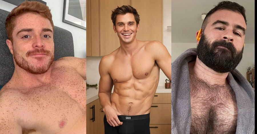 Gustavo, Antoni, and Dani Garrido in this week's InstaHunk round-up (via Instagram)