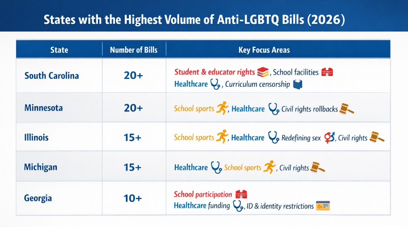 Chart by Instinct Magazine Data Source ACLU