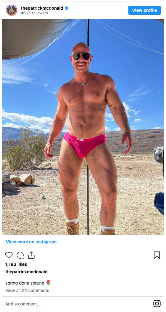 Patrick McDonald declared Spring is sprung