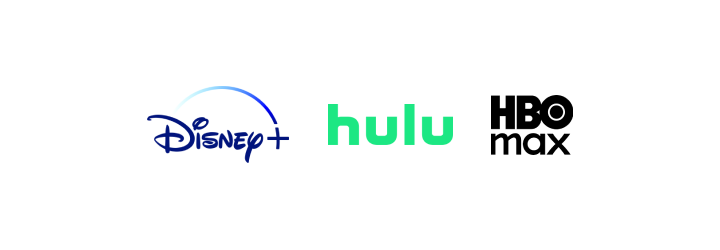 Disney+, Hulu, and HBO Max