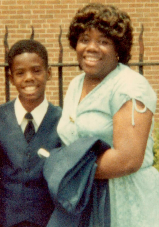 Colman Domingo and his mother Edith Bowles in the early 1980s