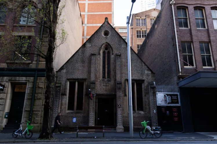 The arts and event space is located in a former church in Sydneys CBD. ABC News Floss Adams