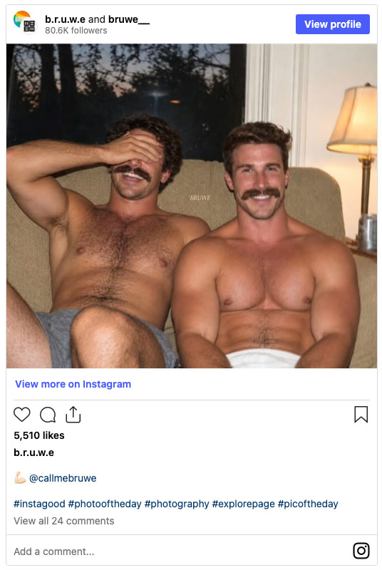 BRUWE kept the stache quotient high